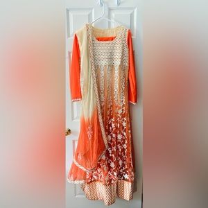 Designer Anarkali. Desi/Pakistani 3-piece size M/L